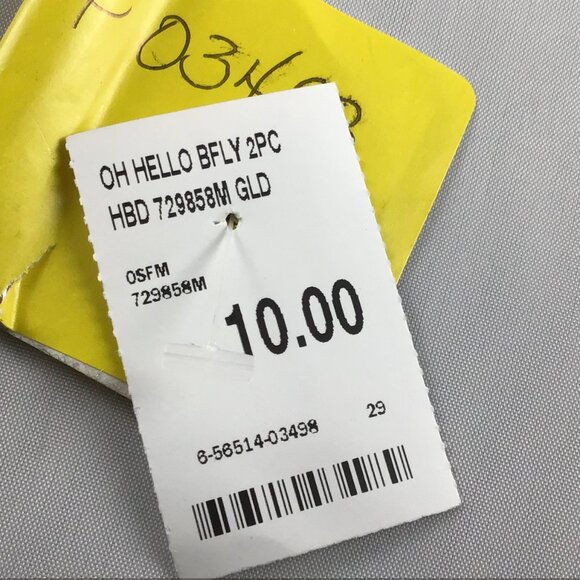 Oh Hello, Nickel Free, 8 Pair set of Earrings and 2 Golden Tone Headband Bundle - Picture 10 of 10